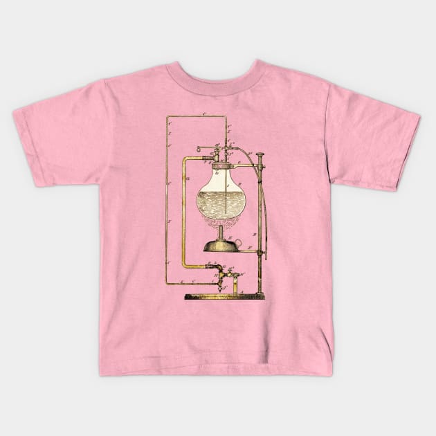 Water Distillation Apparatus - Patent Application Kids T-Shirt by The Blue Box